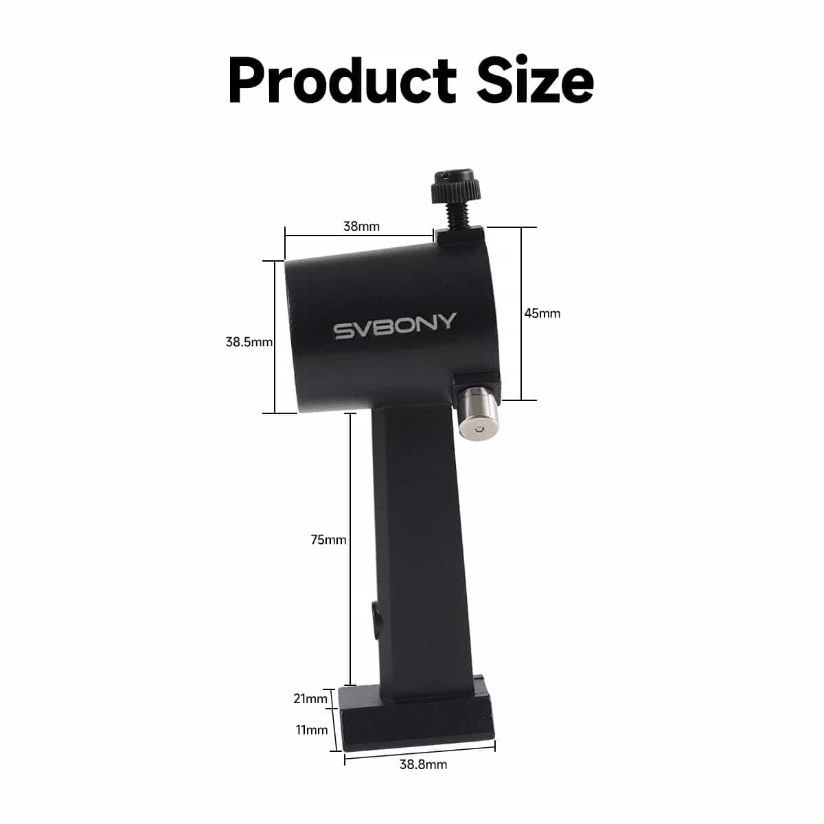 SVBONY SV182 6x30 straight-through correct-image finder scope with bracket for telescope alignment and star hopping