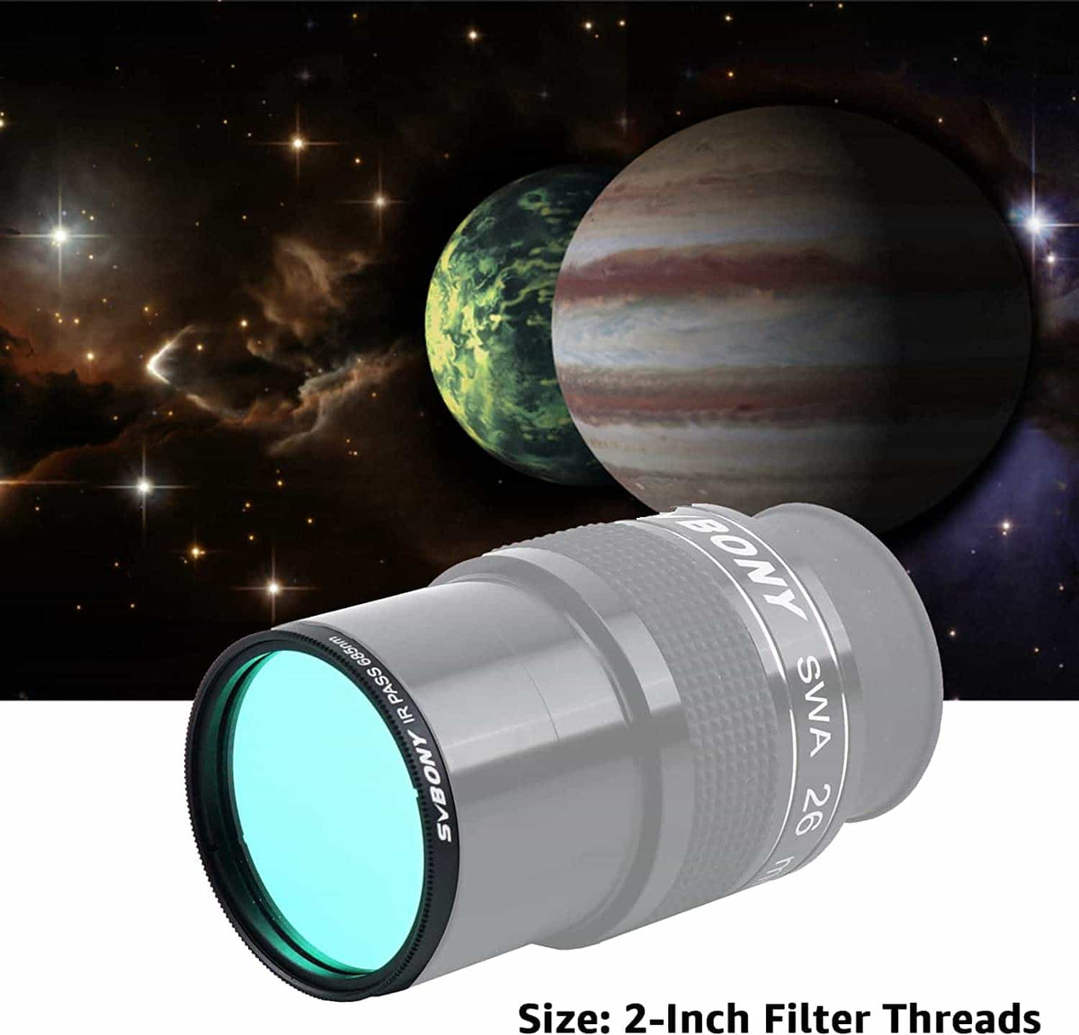 SVBONY SV183 1.25 inch 685nm IR pass filter for lunar and planetary imaging