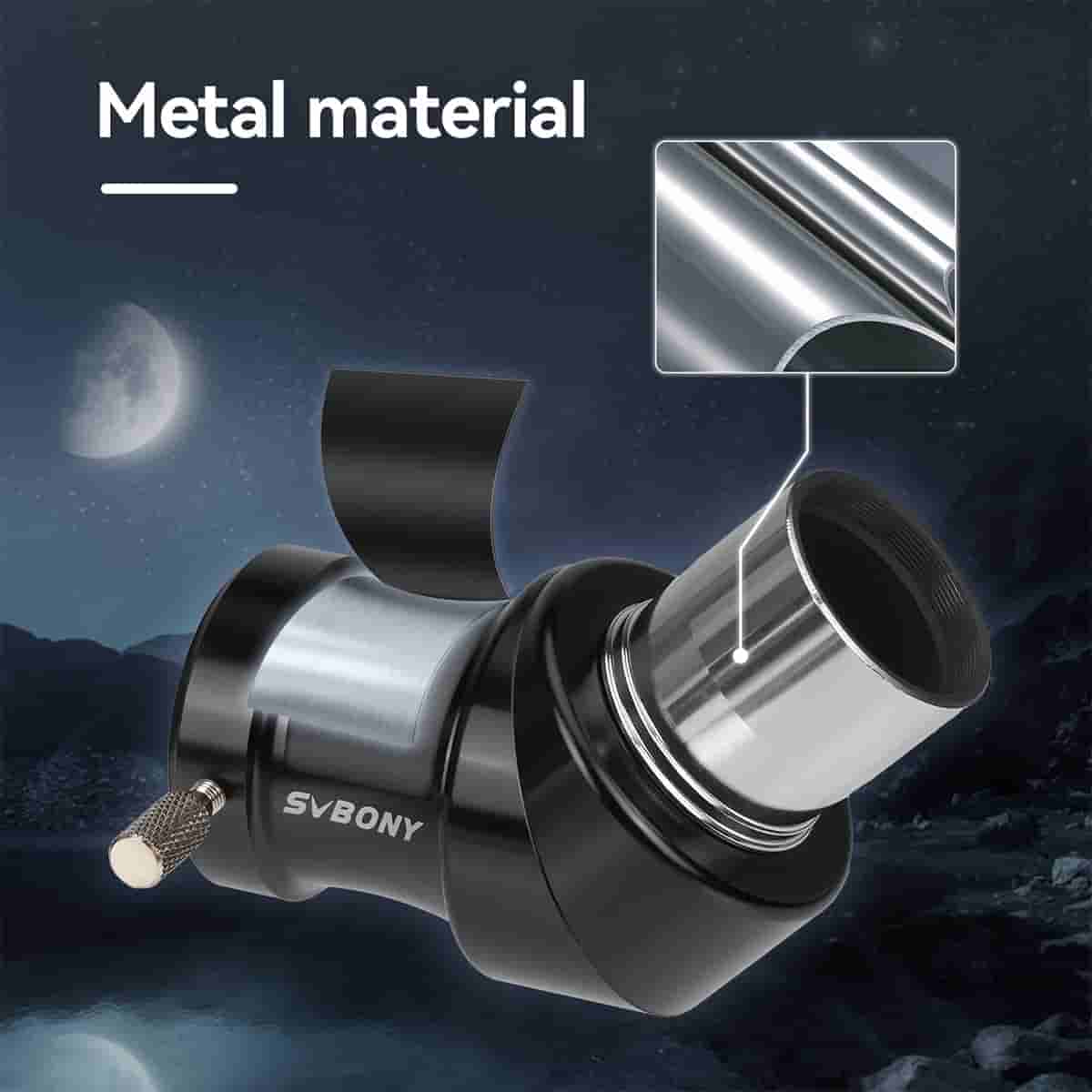 SVBONY SV222 45 degree metal prism diagonal for terrestrial and planetary viewing