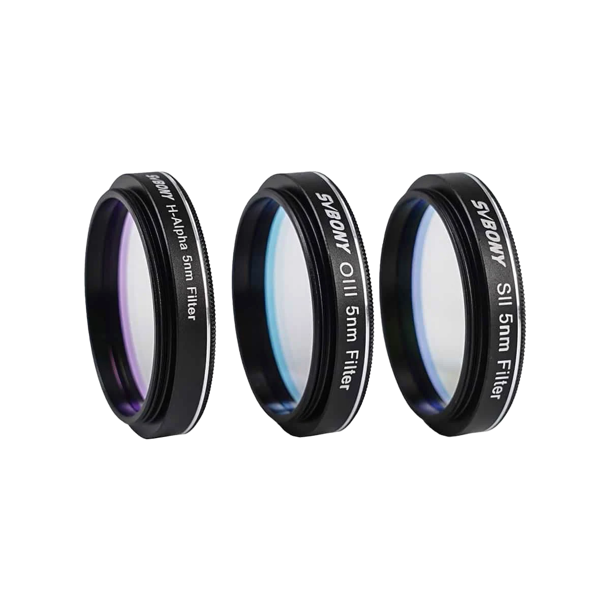 SVBONY SV227 1.25 inch SHO 5nm narrowband filter set for deep-sky nebula imaging