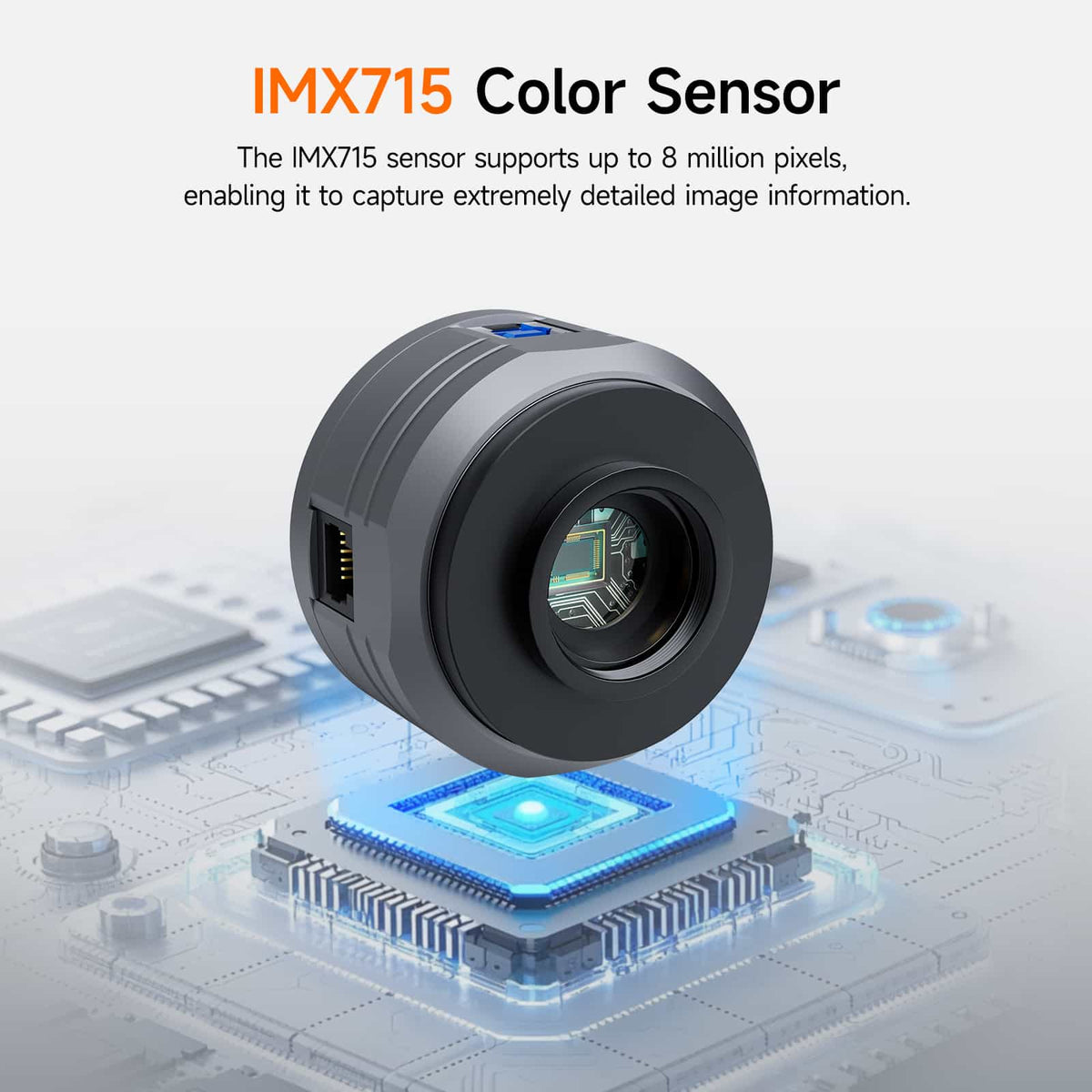 SVBONY SC715C colour planetary astronomy camera with Sony IMX715 sensor for lunar and planetary imaging