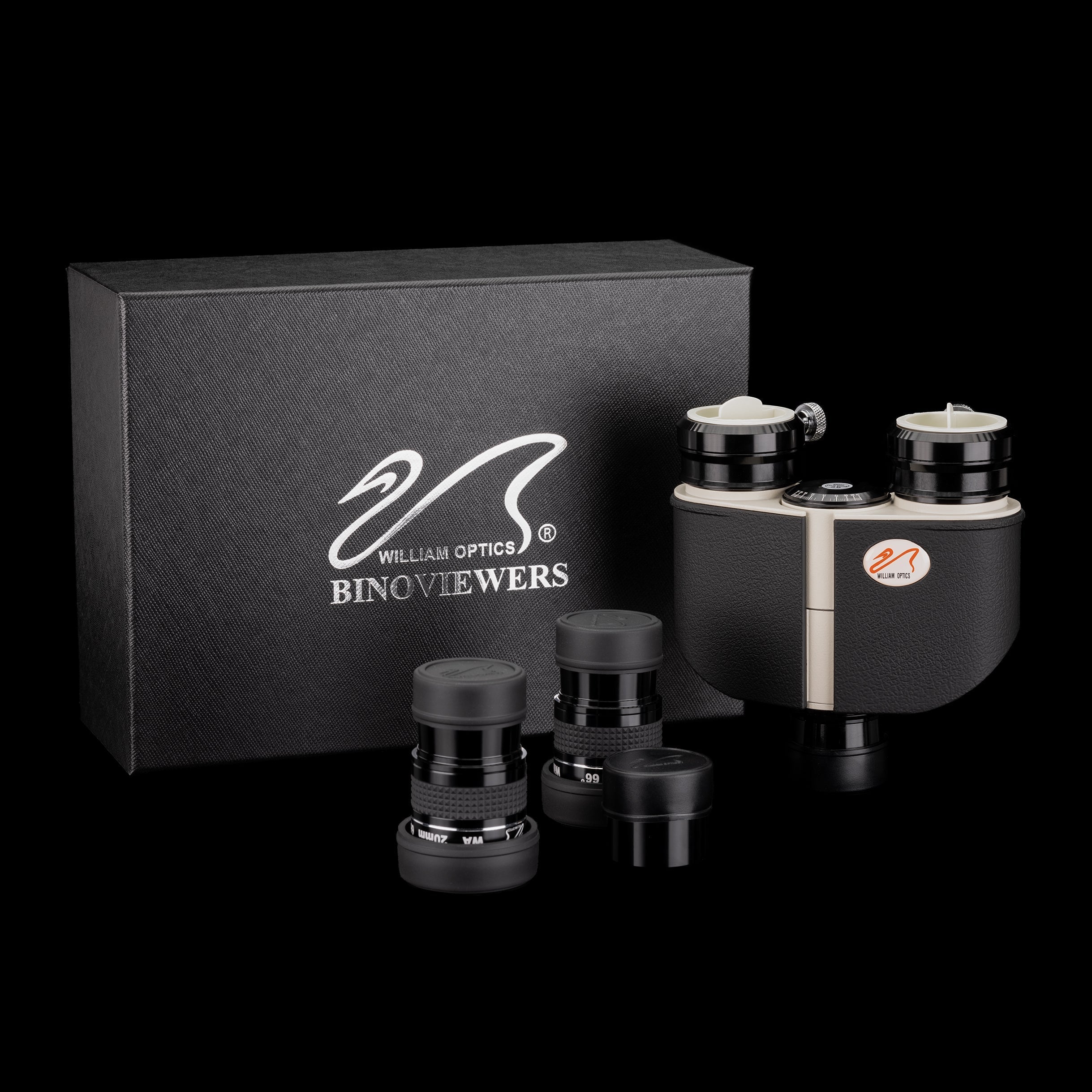 William Optics Binoviewer Complete Package rear view with eyepiece holders