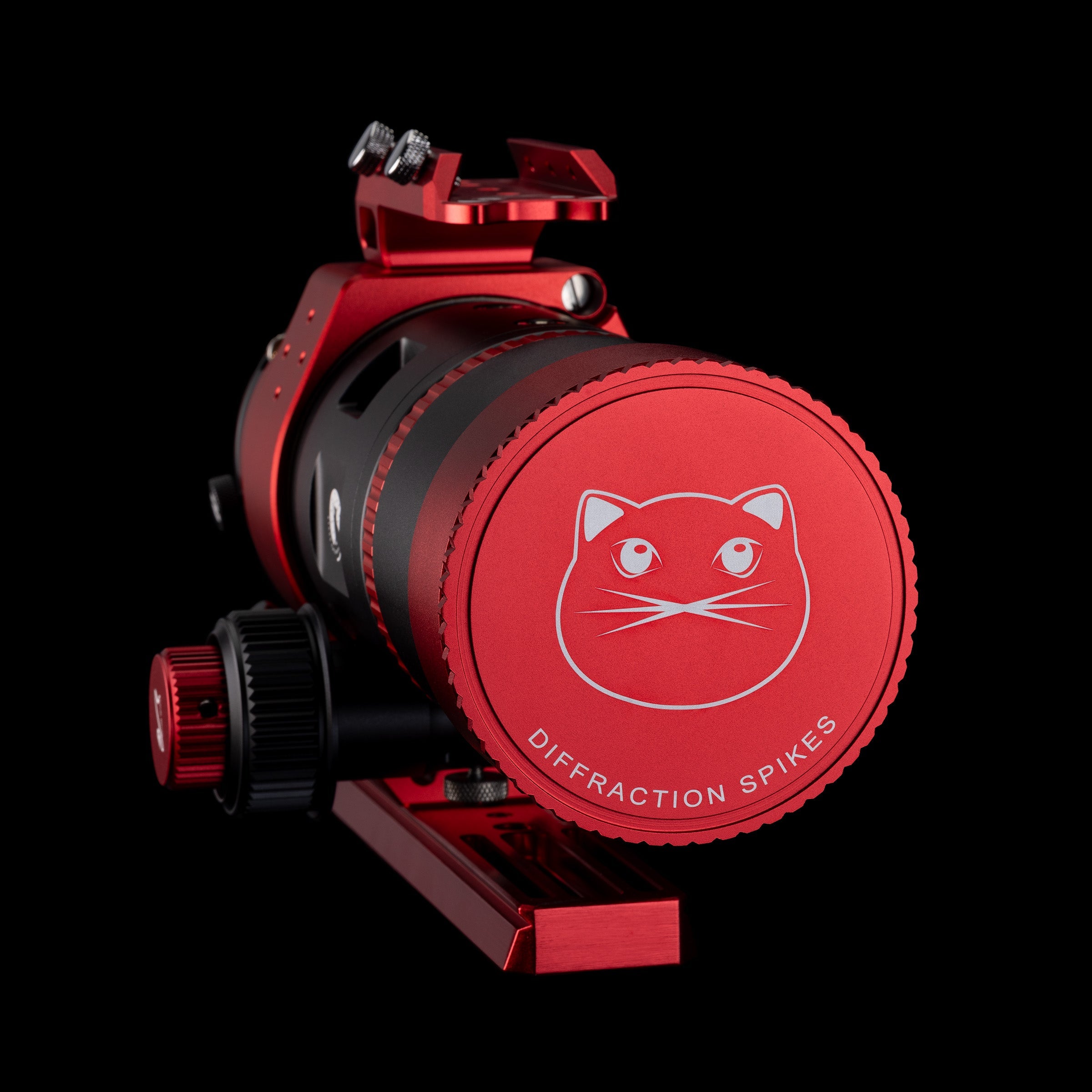 Front element view of William Optics Ultra-Cat 56 astrophotography telescope