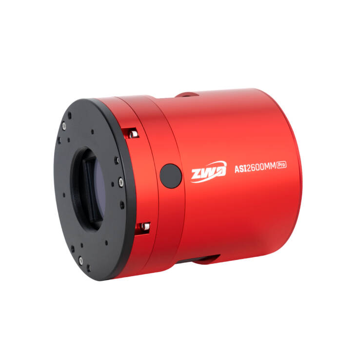 ZWO ASI2600MM Pro P25 cooled monochrome APS-C astronomy camera front view