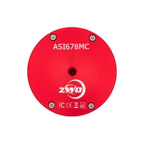 ZWO ASI678MC color planetary camera rear view