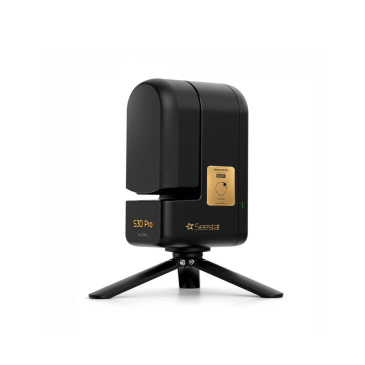 ZWO Seestar S30 Pro Total Solar Eclipse Edition smart telescope front view